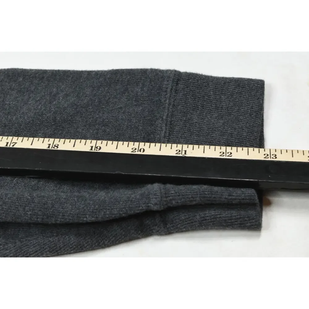 Polo Ralph Lauren 1/4 Zip Sweater Mens Large Gray Estate Rib Long Sleeve Cotton